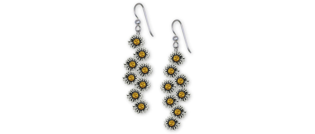 Sunflower Charms Sunflower Earrings Sterling Silver Sunflower Jewelry Sunflower jewelry