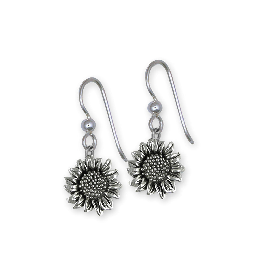 Sunflower Charms Sunflower Earrings Sterling Silver Sunflower Jewelry Sunflower jewelry