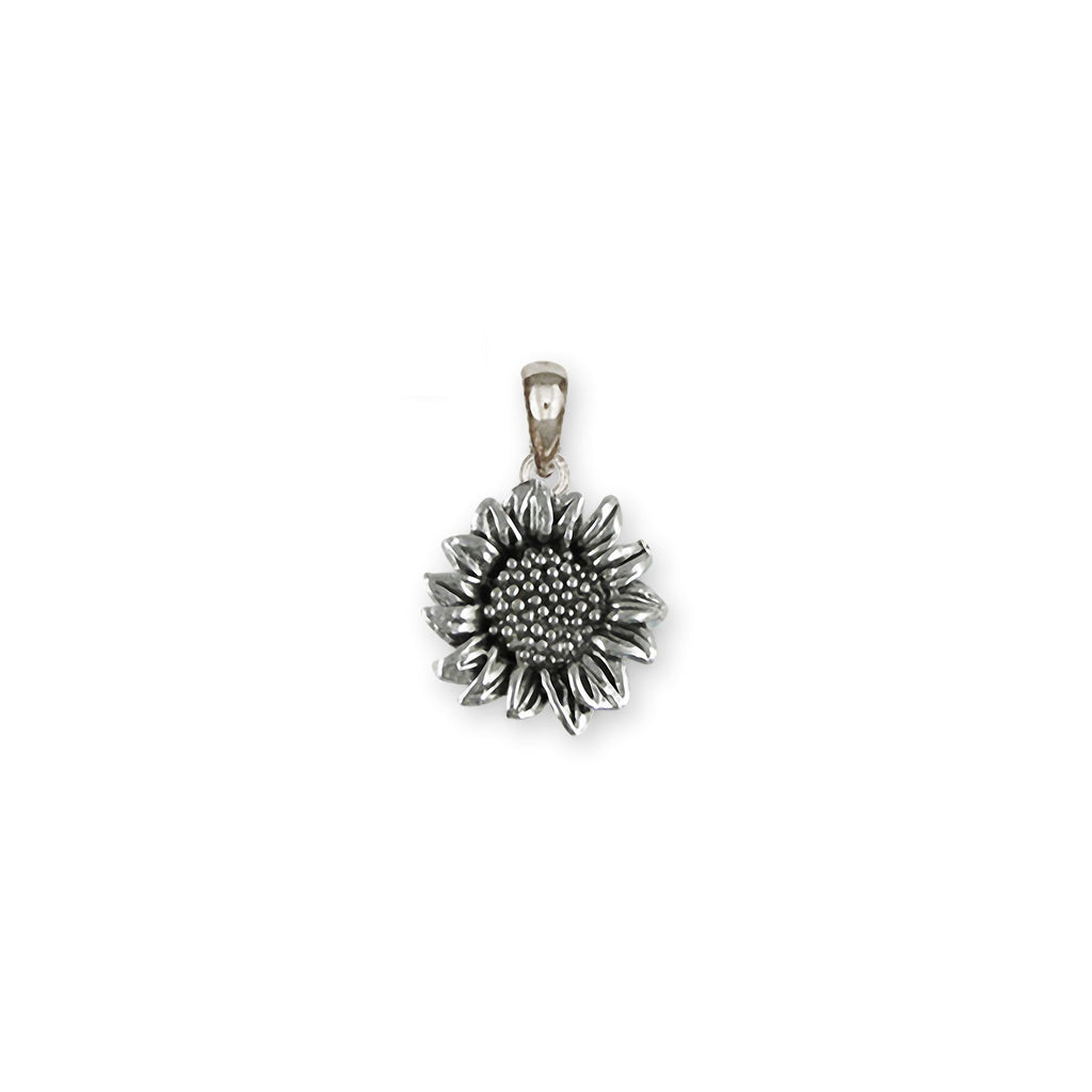 Sunflower Charms Sunflower Pendant Sterling Silver Sunflower Jewelry Sunflower jewelry