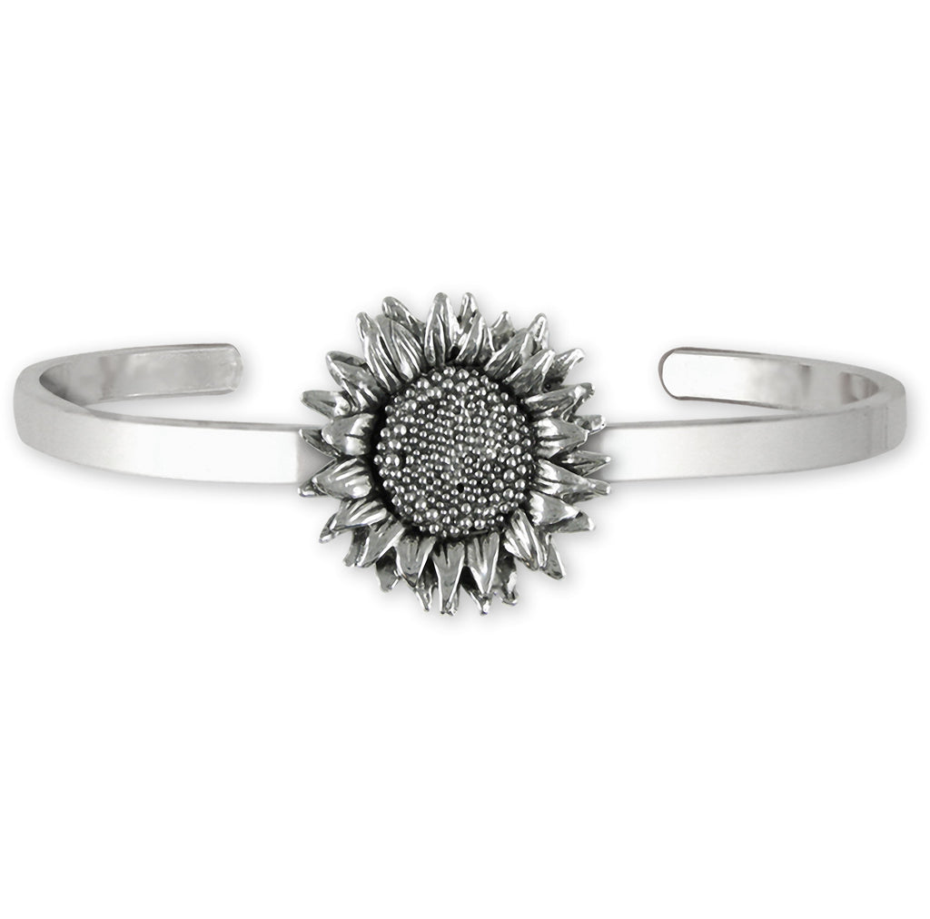 Sunflower Charms Sunflower Bracelet Sterling Silver Sunflower Jewelry Sunflower jewelry