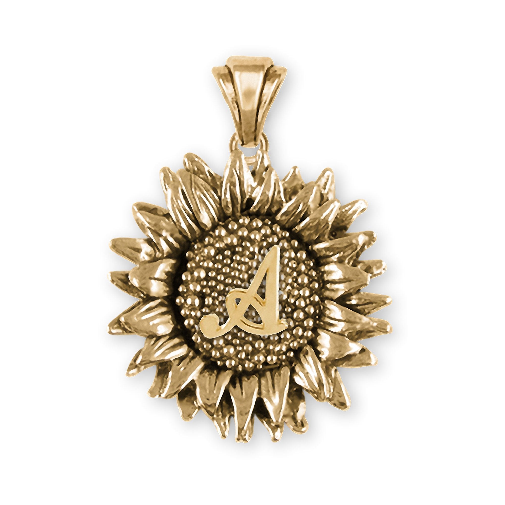 14kt Rose Gold Sunflower Necklace | La Kaiser