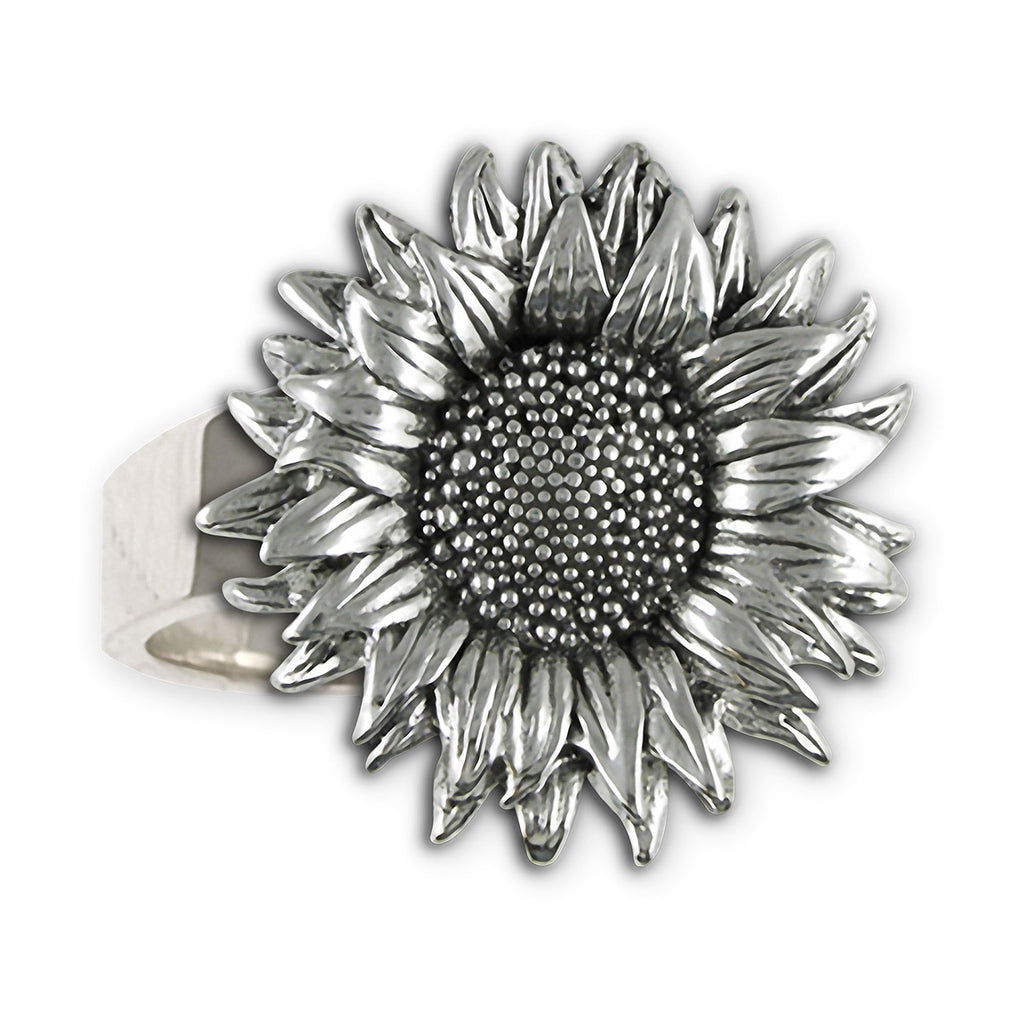 Sunflower Charms Sunflower Ring Sterling Silver Sunflower Jewelry Sunflower jewelry
