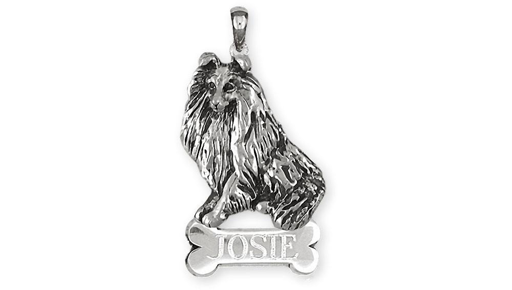 Sheltie Charms Sheltie Pendant Sterling Silver Sheltie Jewelry Sheltie jewelry