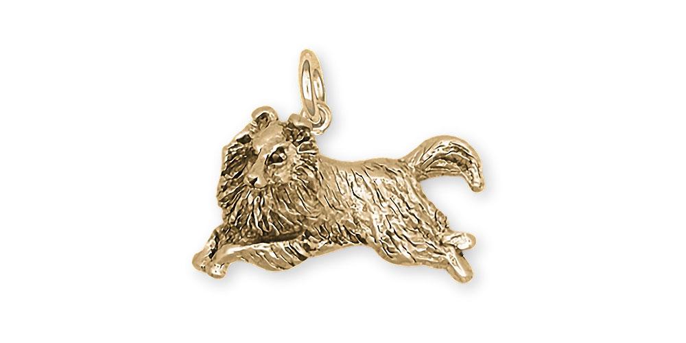 Sheltie Charms Sheltie Charm 14k Gold Sheltie Jewelry Sheltie jewelry