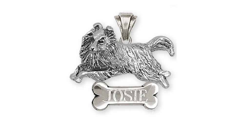 Sheltie Charms Sheltie Pendant Sterling Silver Sheltie Jewelry Sheltie jewelry