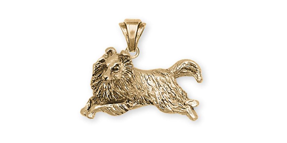 Sheltie Charms Sheltie Pendant 14k Gold Sheltie Jewelry Sheltie jewelry