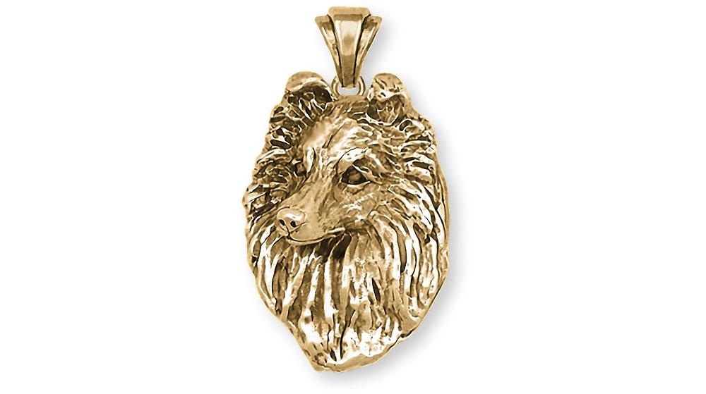 Sheltie Charms Sheltie Pendant 14k Gold Sheltie Jewelry Sheltie jewelry