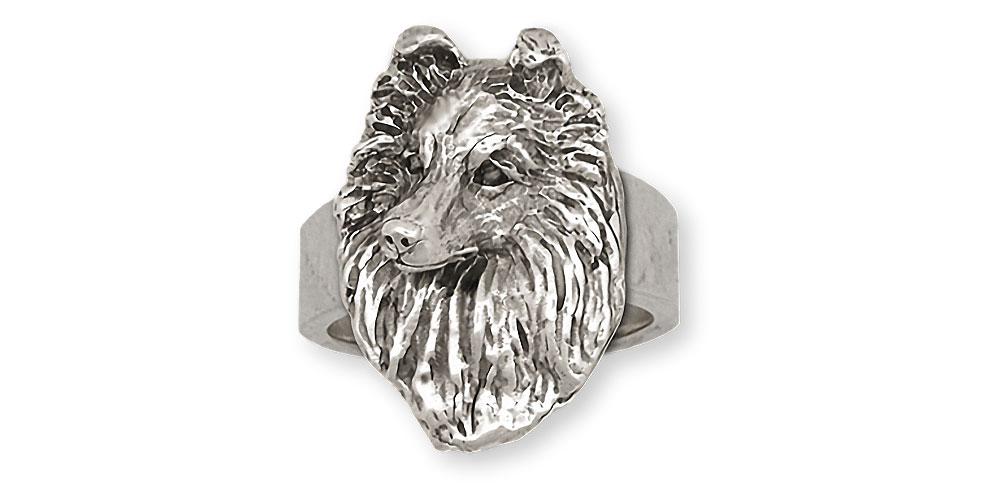 Sheltie Charms Sheltie Ring Sterling Silver Sheltie Jewelry Sheltie jewelry