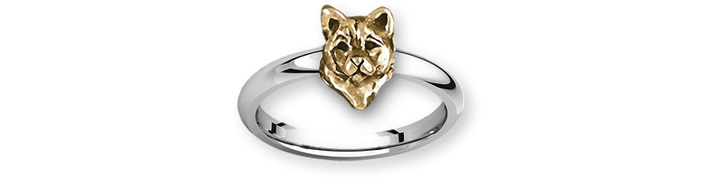 Shiba Inu Charms Shiba Inu Ring Silver And 14k Gold Shiba Inu Jewelry Shiba Inu jewelry