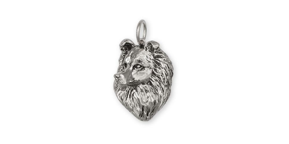 Sheltie Charms Sheltie Pendant Sterling Silver Sheltie Jewelry Sheltie jewelry