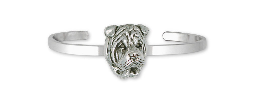 Shar Pei Charms Shar Pei Bracelet Sterling Silver Dog Jewelry Shar Pei jewelry