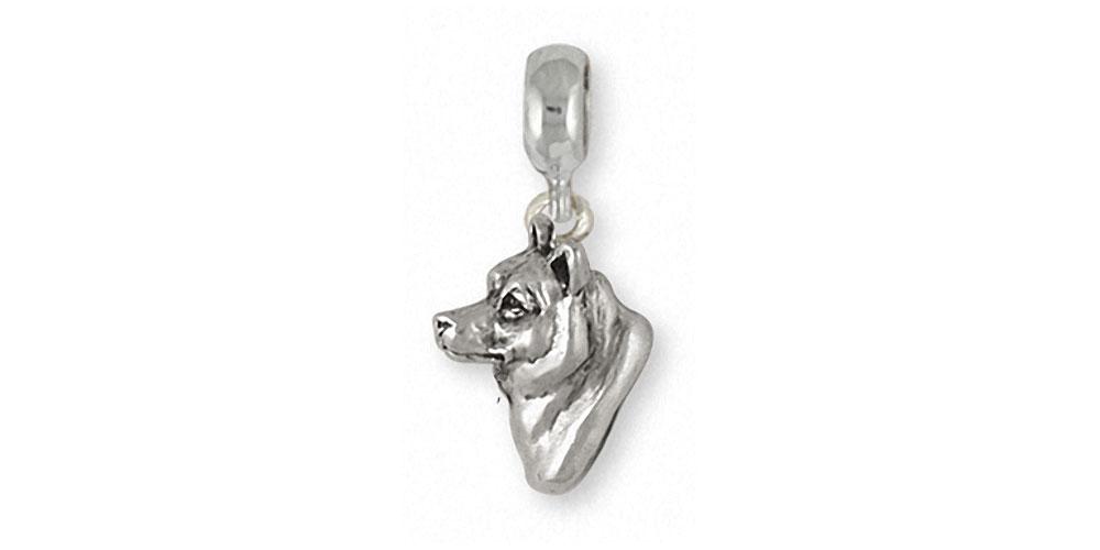 Shiba Inu Charms Shiba Inu Charm Slide Sterling Silver Dog Jewelry Shiba Inu jewelry