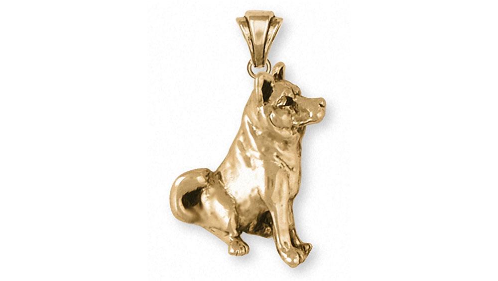 Shiba Inu Charms Shiba Inu Pendant 14k Gold Dog Jewelry Shiba Inu jewelry