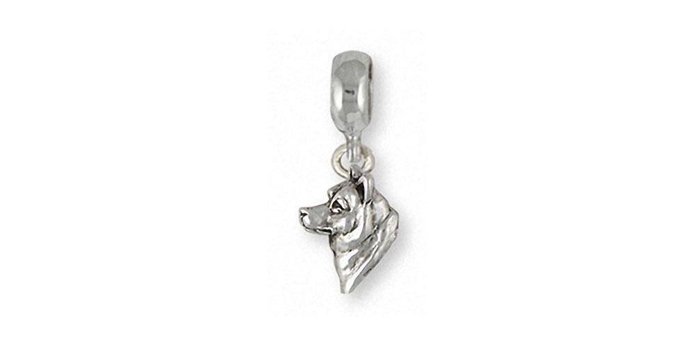 Shiba Inu Charms Shiba Inu Charm Slide Sterling Silver Dog Jewelry Shiba Inu jewelry