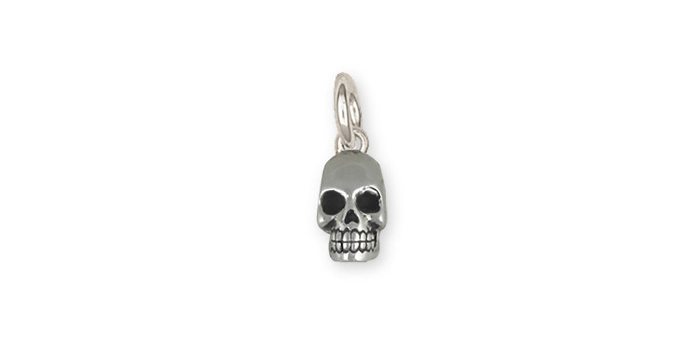 Skull Charms Skull Charm Sterling Silver Skull Jewelry Skull jewelry
