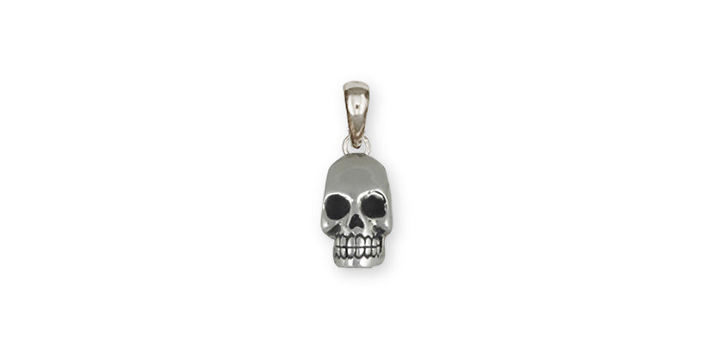 Skull Charms Skull Pendant Sterling Silver Skull Jewelry Skull jewelry