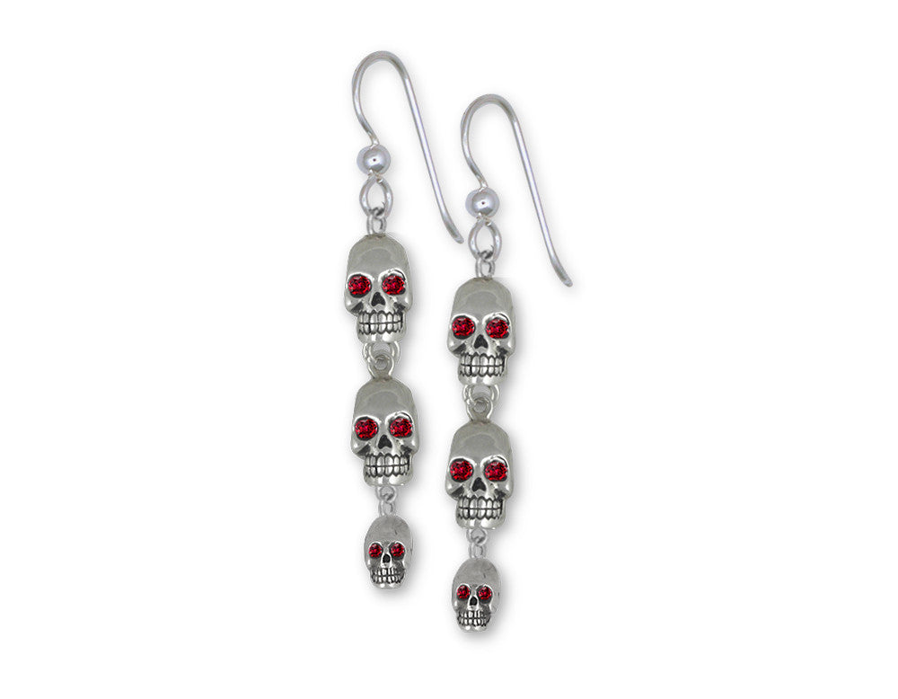 Skull Charms Skull Earrings Sterling Silver Skull Jewelry Skull jewelry