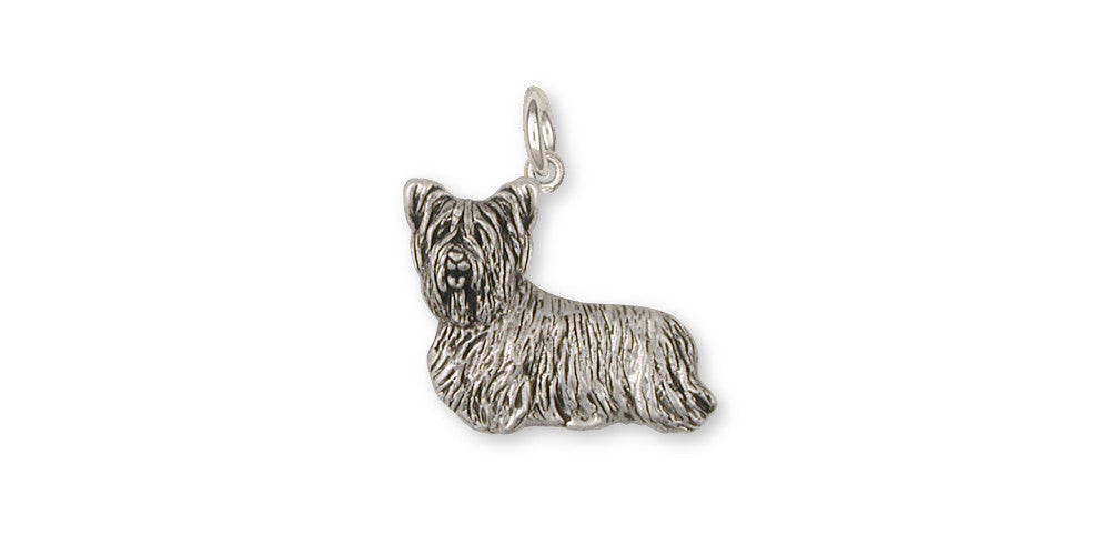 Skye Terrier Charms Skye Terrier Charm Sterling Silver Dog Jewelry Skye Terrier jewelry