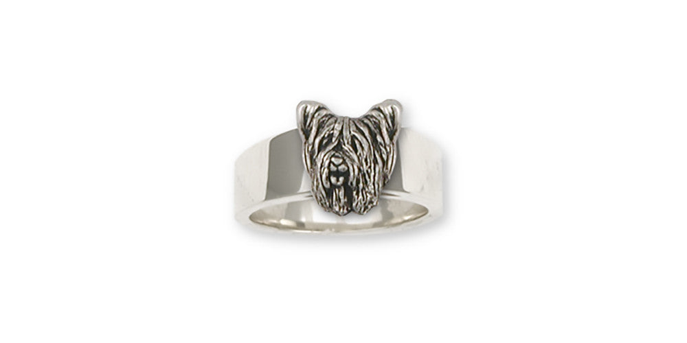 Skye Terrier Charms Skye Terrier Ring Sterling Silver Dog Jewelry Skye Terrier jewelry