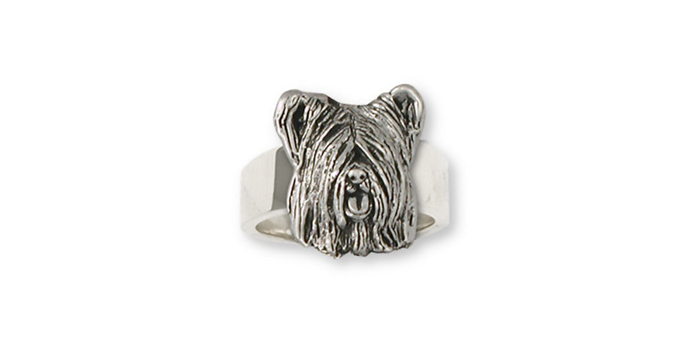 Skye Terrier Charms Skye Terrier Ring Sterling Silver Dog Jewelry Skye Terrier jewelry