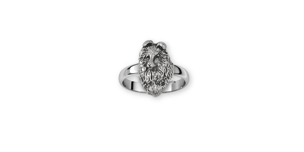 Sheltie Charms Sheltie Ring Sterling Silver Sheltie Jewelry Sheltie jewelry