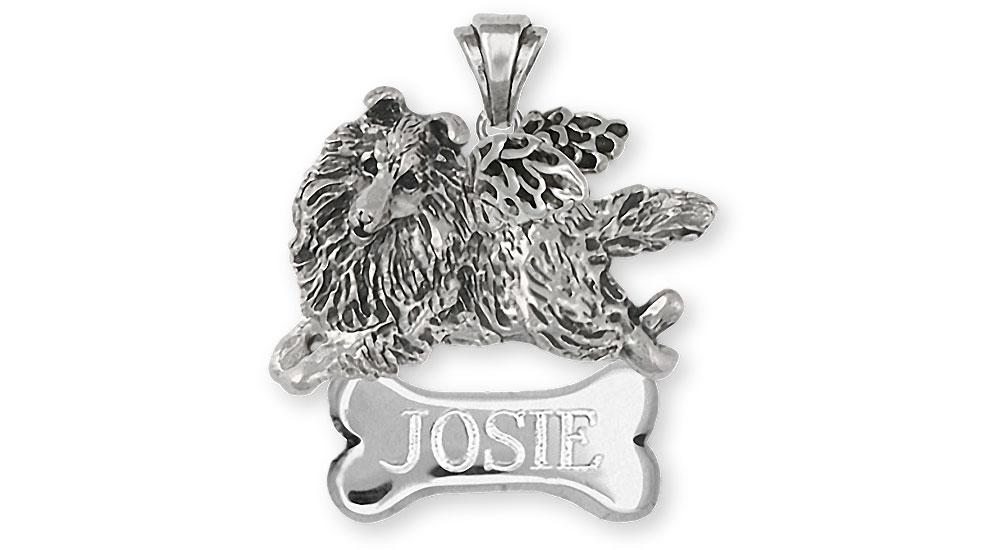 Sheltie Charms Sheltie Pendant Sterling Silver Sheltie Jewelry Sheltie jewelry