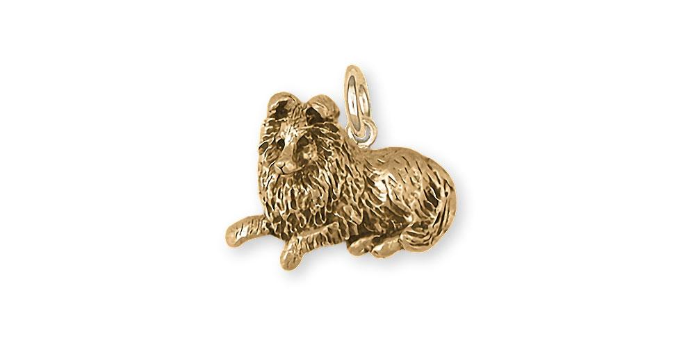 Sheltie Charms Sheltie Charm 14k Gold Sheltie Jewelry Sheltie jewelry