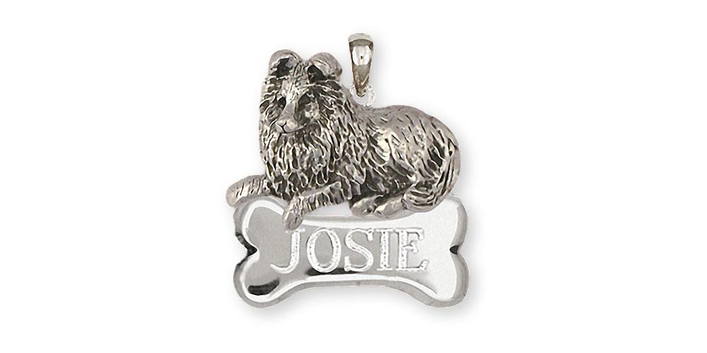 Sheltie Charms Sheltie Pendant Sterling Silver Sheltie Jewelry Sheltie jewelry