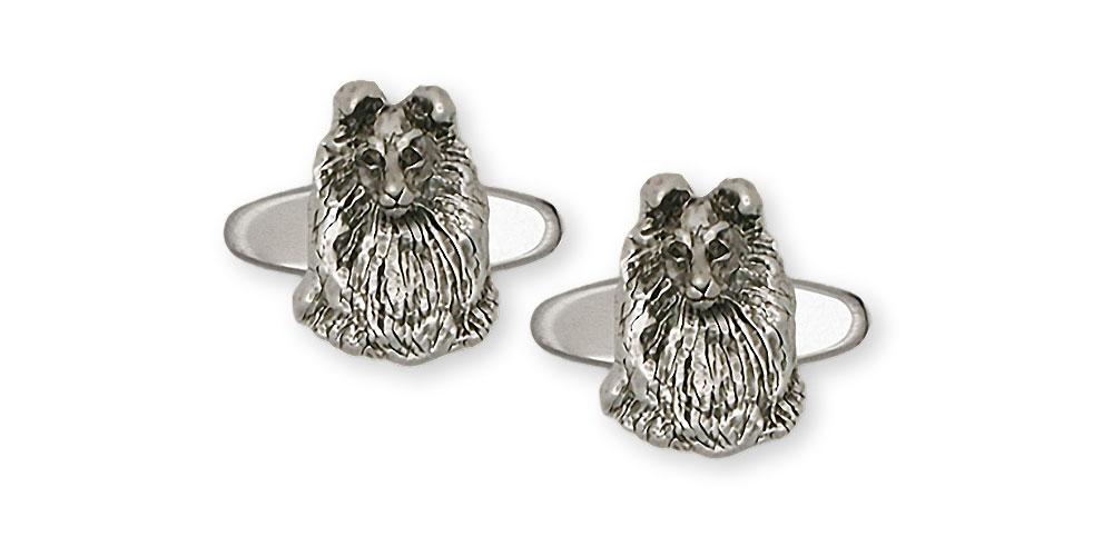 Sheltie Charms Sheltie Cufflinks Sterling Silver Sheltie Jewelry Sheltie jewelry