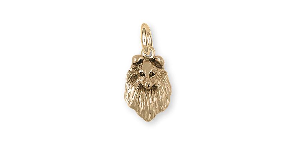 Sheltie Charms Sheltie Charm 14k Gold Sheltie Jewelry Sheltie jewelry