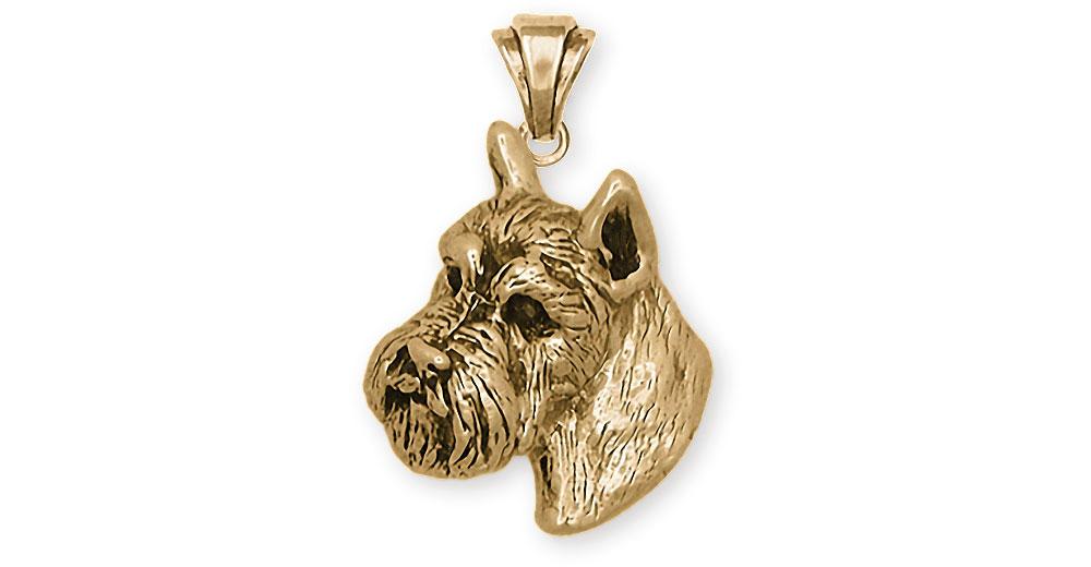 Schnauzer Charms Schnauzer Pendant 14k Gold Schnauzer Jewelry Schnauzer jewelry