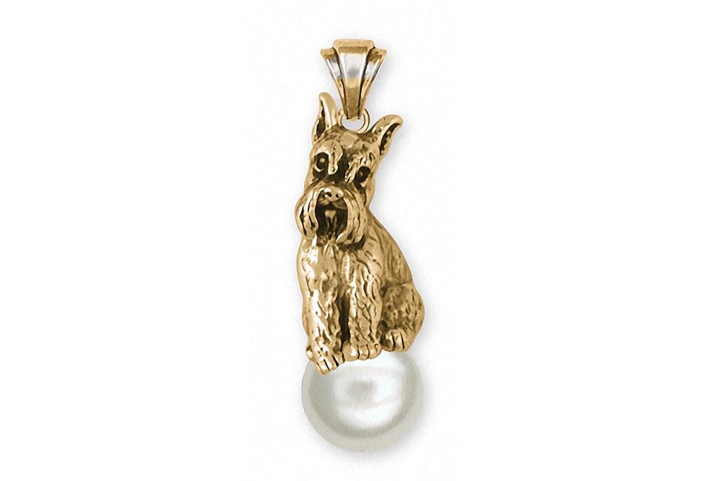 Schnauzer Charms Schnauzer Pendant 14k Gold Schnauzer Jewelry Schnauzer jewelry