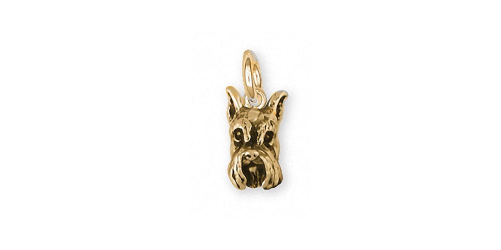 Schnauzer Charms Schnauzer Charm 14k Gold Schnauzer Jewelry Schnauzer jewelry