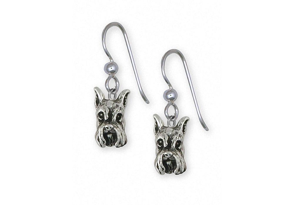 Schnauzer Charms Schnauzer Earrings Sterling Silver Schnauzer Jewelry Schnauzer jewelry