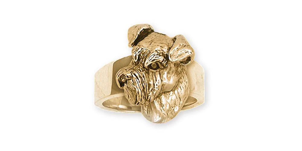 Schnauzer Charms Schnauzer Ring 14k Gold Schnauzer Jewelry Schnauzer jewelry