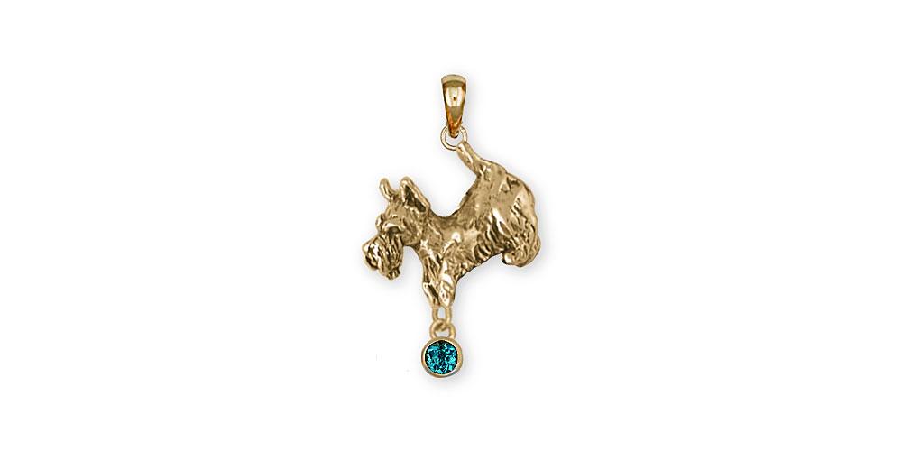 Schnauzer Charms Schnauzer Pendant 14k Gold Schnauzer Jewelry Schnauzer jewelry