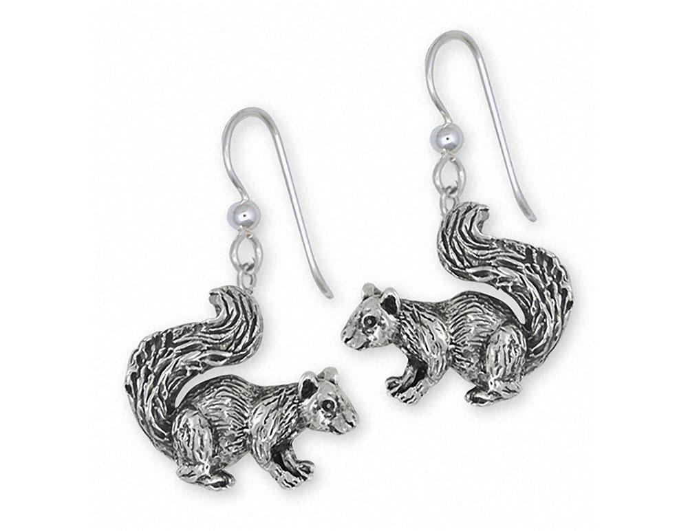 Squirrel Charms Squirrel Earrings Sterling Silver Squirrel Jewelry Squirrel jewelry