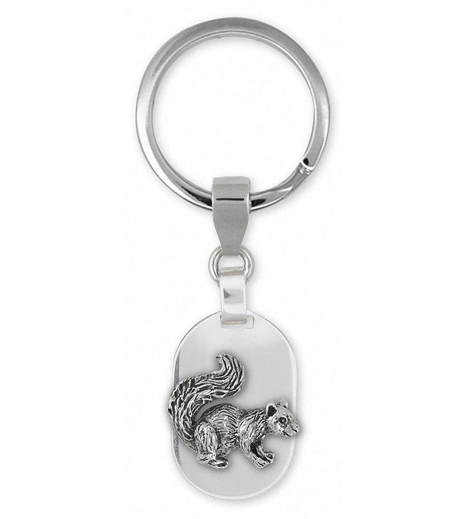 Squirrel Charms Squirrel Key Ring Sterling Silver Squirrel Jewelry Squirrel jewelry