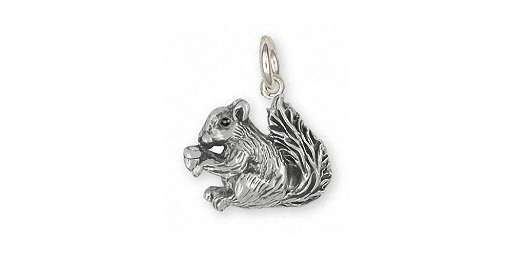 Squirrel Charms Squirrel Charm Sterling Silver Squirrel Jewelry Squirrel jewelry