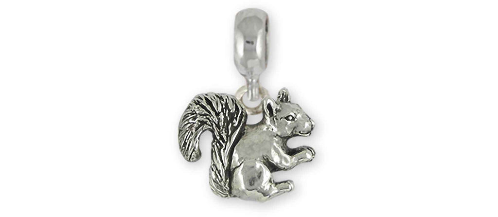 Squirrel Charms Squirrel Charm Slide Sterling Silver Squirrel Jewelry Squirrel jewelry