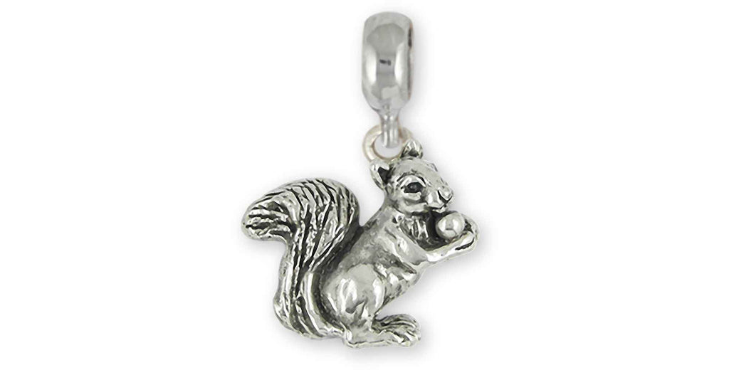 Squirrel Charms Squirrel Charm Slide Sterling Silver Squirrel Jewelry Squirrel jewelry