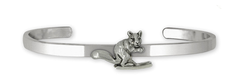 Skiing Squirrel Charms Skiing Squirrel Bracelet Sterling Silver Squirrell On Skis Jewelry Skiing Squirrel jewelry