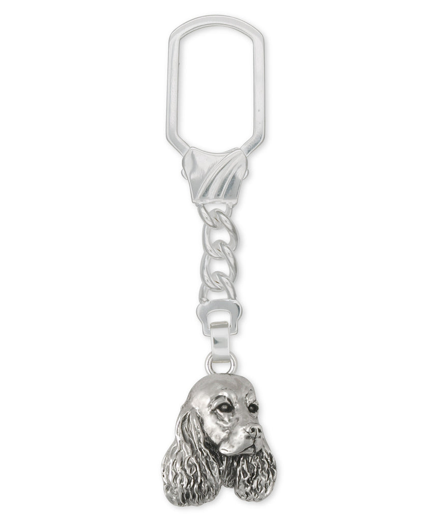 Springer Spaniel Charms Springer Spaniel Key Ring Sterling Silver Dog Jewelry Springer Spaniel jewelry