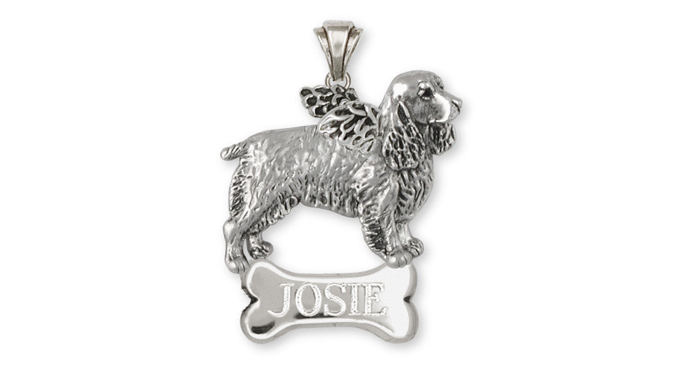 Springer Spaniel Charms Springer Spaniel Pendant Sterling Silver Dog Jewelry Springer Spaniel jewelry