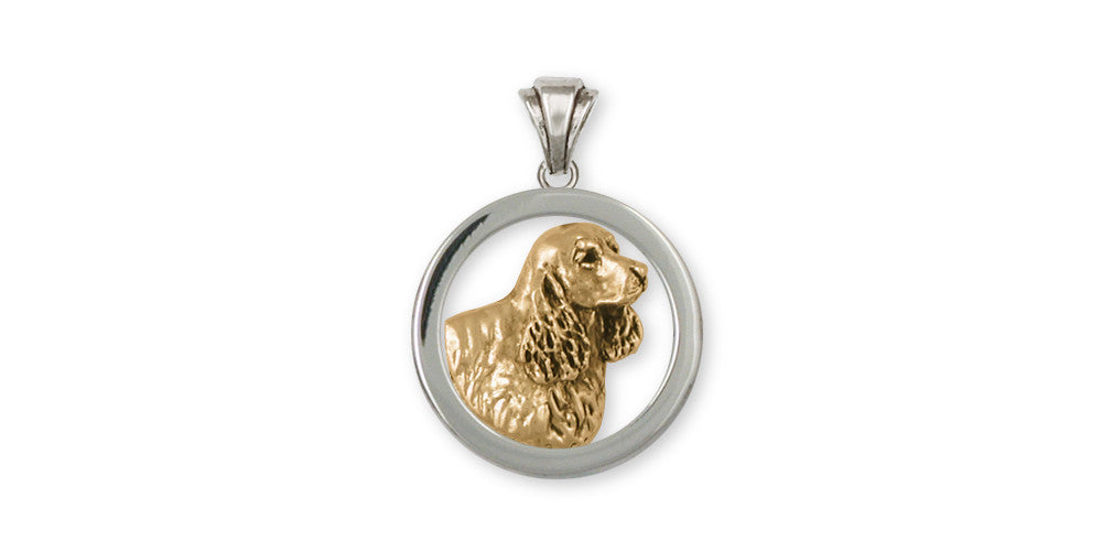 Springer Spaniel Charms Springer Spaniel Pendant Gold Vermeil Dog Jewelry Springer Spaniel jewelry