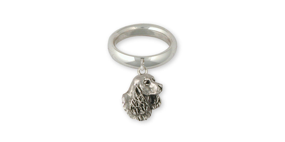 Springer Spaniel Charms Springer Spaniel Ring Sterling Silver Dog Jewelry Springer Spaniel jewelry