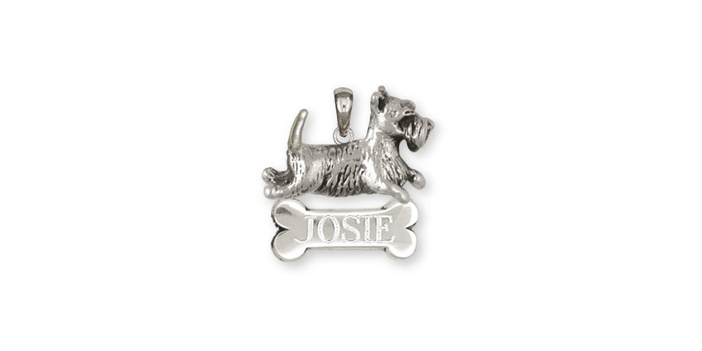 Scottie Scottish Terrier Charms Scottie Scottish Terrier Pendant Handmade Sterling Silver Dog Jewelry Scottie Scottish Terrier jewelry