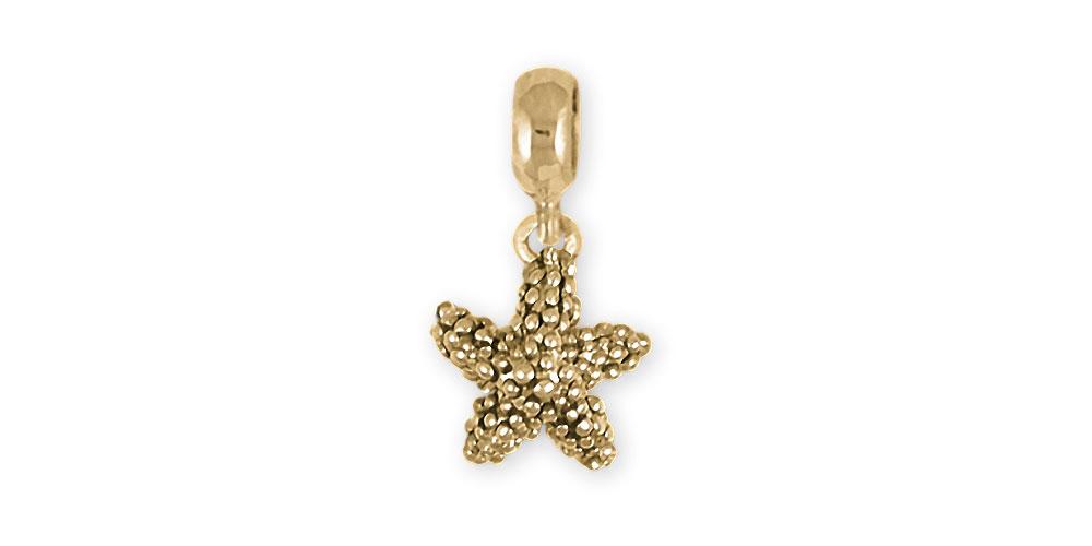 Starfish Charms Starfish Charm Slide 14k Gold Starfish Jewelry Starfish jewelry