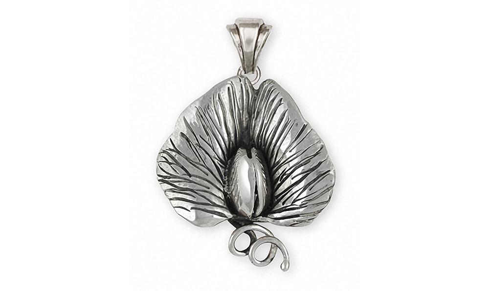 Sweet Pea Flower Pendant Sterling Silver Esquivel and Fees
