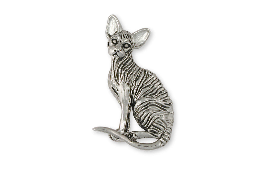 Sphynx Cat Charms Sphynx Cat Brooch Pin Sterling Silver Cat Jewelry Sphynx Cat jewelry